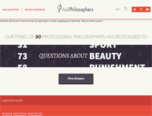 Tablet Screenshot of insights.askphilosophers.org